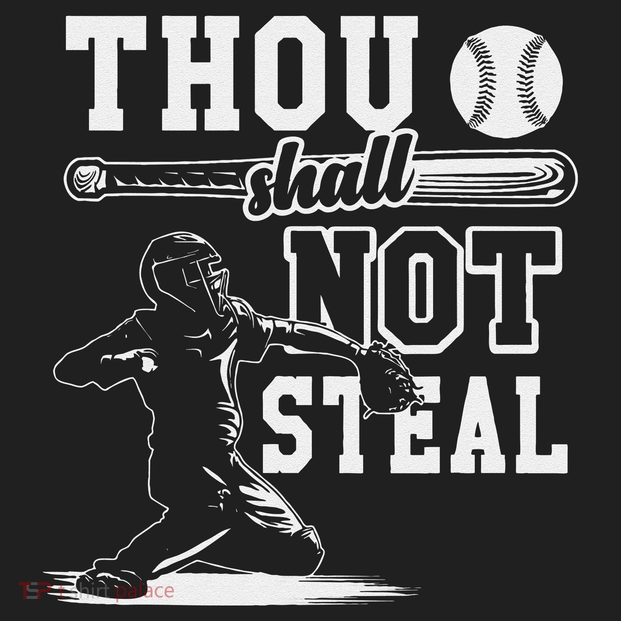 Thou Shalt Not Steal Pitcher Strikeout Baseball Beanie