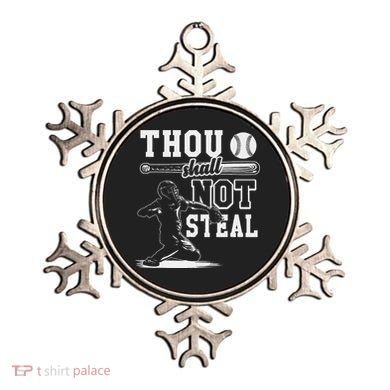 Thou Shalt Not Steal Pitcher Strikeout Baseball Ornament