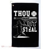 Thou Shalt Not Steal Pitcher Strikeout Baseball Golf Towel thumb 0
