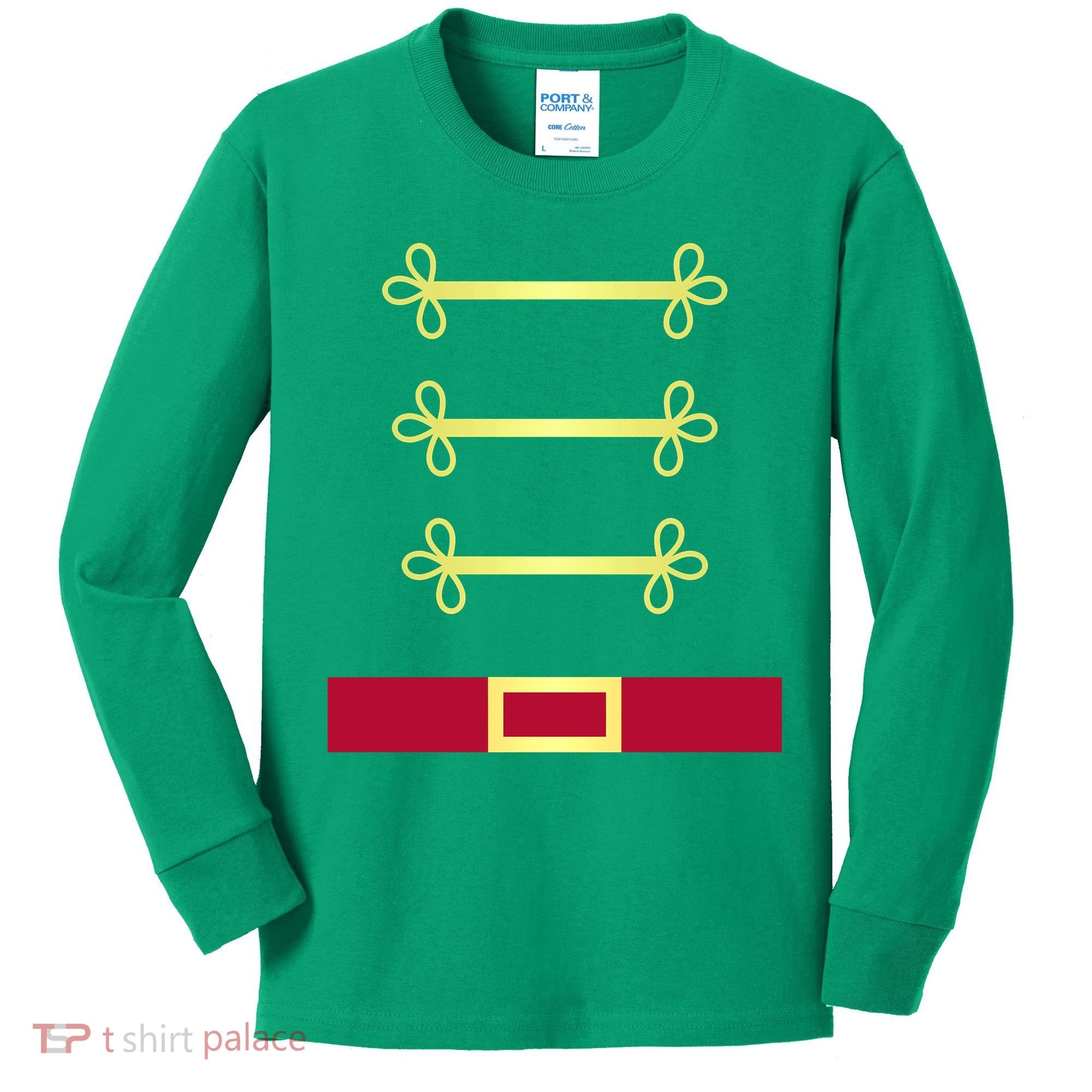 Toy Soldier Nutcracker Costume Uniform Kids Long Sleeve Shirt