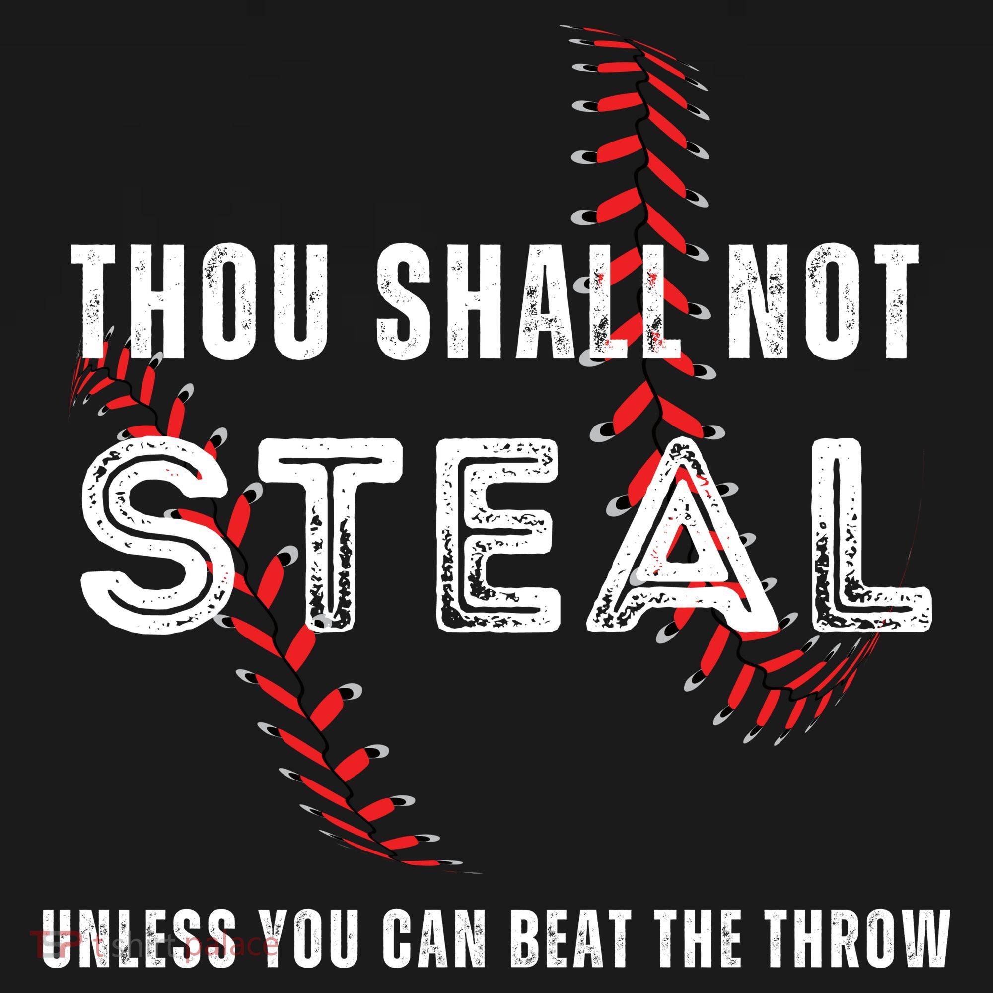 Thou Shall Not Steal Baseball Gift Doggie Tank