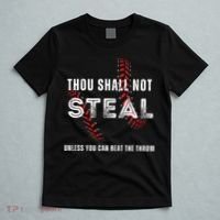 Thou Shall Not Steal Baseball Gift T-Shirt thumb 5