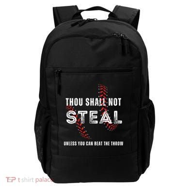 Thou Shall Not Steal Baseball Gift Backpack