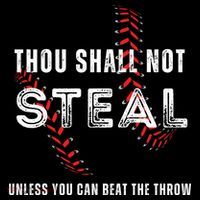 Thou Shall Not Steal Baseball Gift Women's Hoodie thumb 2