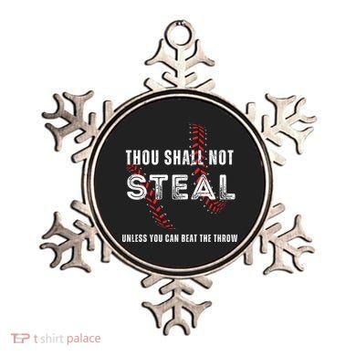 Thou Shall Not Steal Baseball Gift Ornament