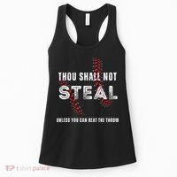 Thou Shall Not Steal Baseball Gift Women's Tank Top thumb 0