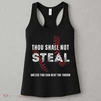 Thou Shall Not Steal Baseball Gift Women's Tank Top thumb 3