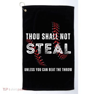 Thou Shall Not Steal Baseball Gift Golf Towel