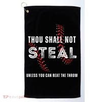 Thou Shall Not Steal Baseball Gift Golf Towel thumb 0