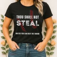 Thou Shall Not Steal Baseball Gift Women's T-Shirt thumb 2