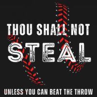 Thou Shall Not Steal Baseball Gift Kids Hoodie thumb 5