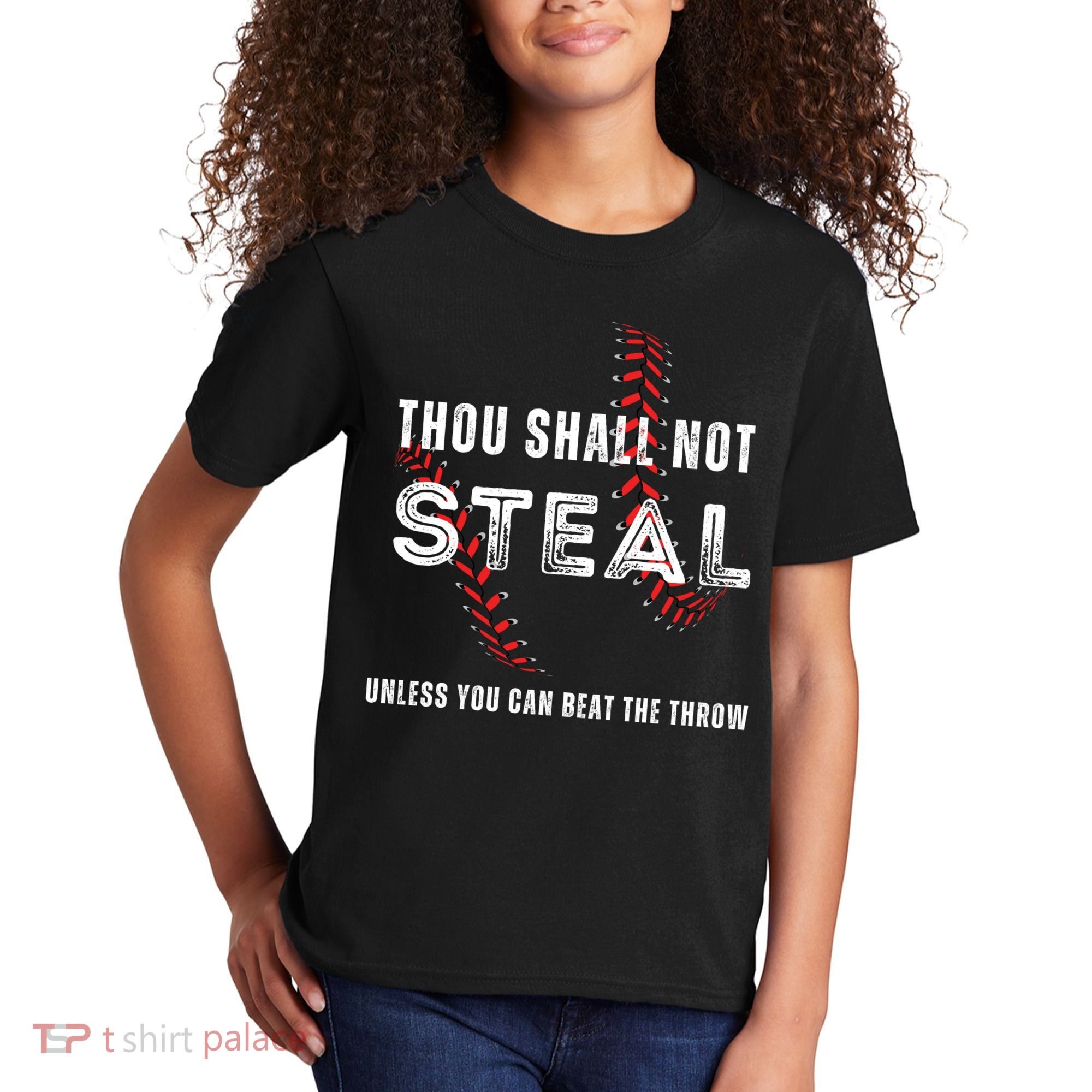 Thou Shall Not Steal Baseball Gift Kids T-Shirt