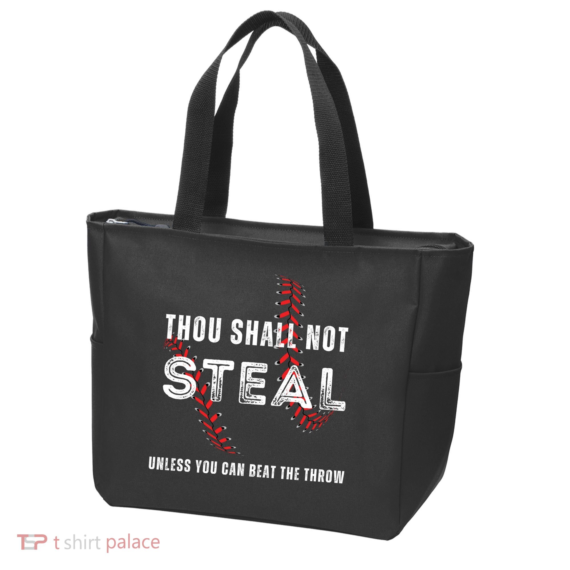Thou Shall Not Steal Baseball Gift Tote Bag