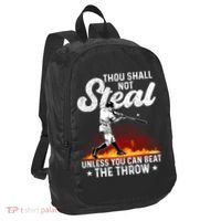 Thou Shall Not Steal Unless You Can Beat The Throw Baseball Gift Port Authority Crush Ripstop Backpack thumb 0