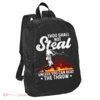 Thou Shall Not Steal Unless You Can Beat The Throw Baseball Gift Port Authority Crush Ripstop Backpack thumb 1