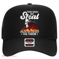 Thou Shall Not Steal Unless You Can Beat The Throw Baseball Gift Hat thumb 0
