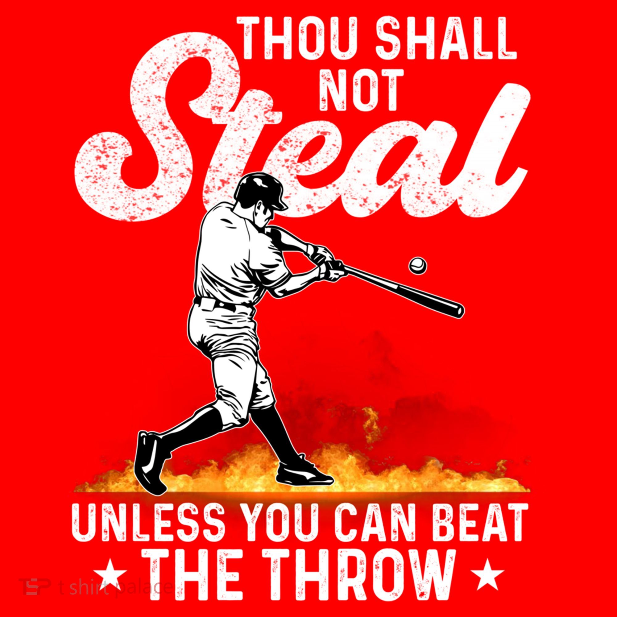 Thou Shall Not Steal Unless You Can Beat The Throw Baseball Gift Santa Hat