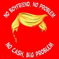 Trump Saying No Boyfriend No Problem No Cash Big Problem Santa Hat thumb 1