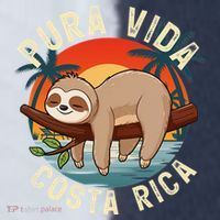 Tropical Sunset Nature Sloth Costa Rica Pura Vida Beach Gift Sport-Tek Competitor United Soccer Jersey thumb 4