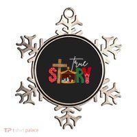 True Story Nativity Christmas Jesus Christian Ornament thumb 0