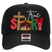 True Story Nativity Christmas Jesus Christian Hat thumb 0