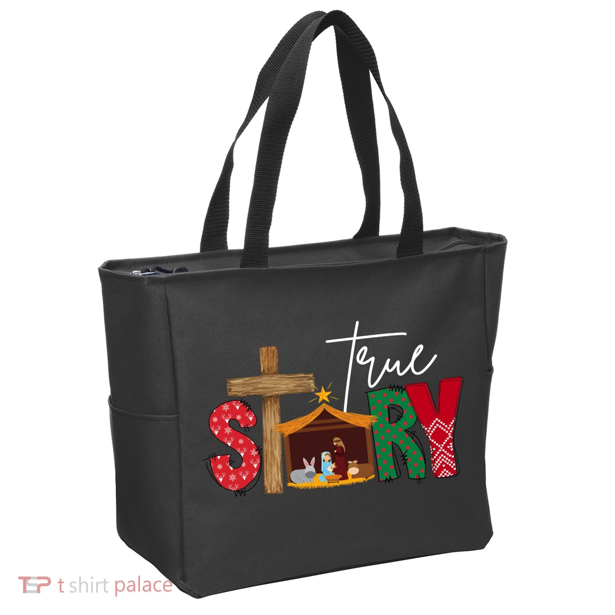 True Story Nativity Christmas Jesus Christian Tote Bag