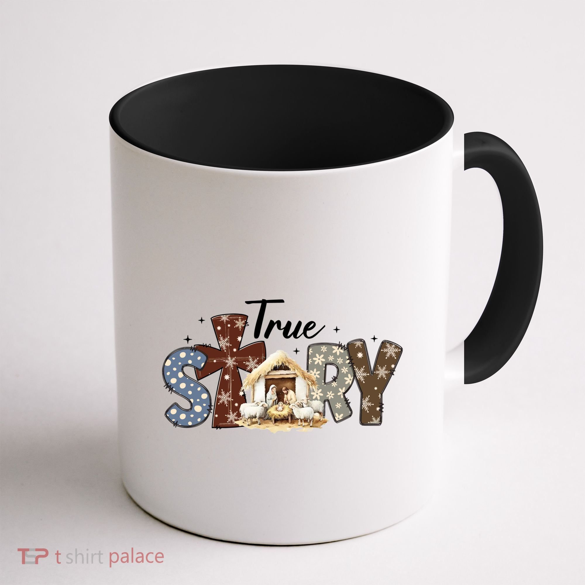True Story Nativity Christmas Jesus Faith Based Christmas Gift Coffee Mug