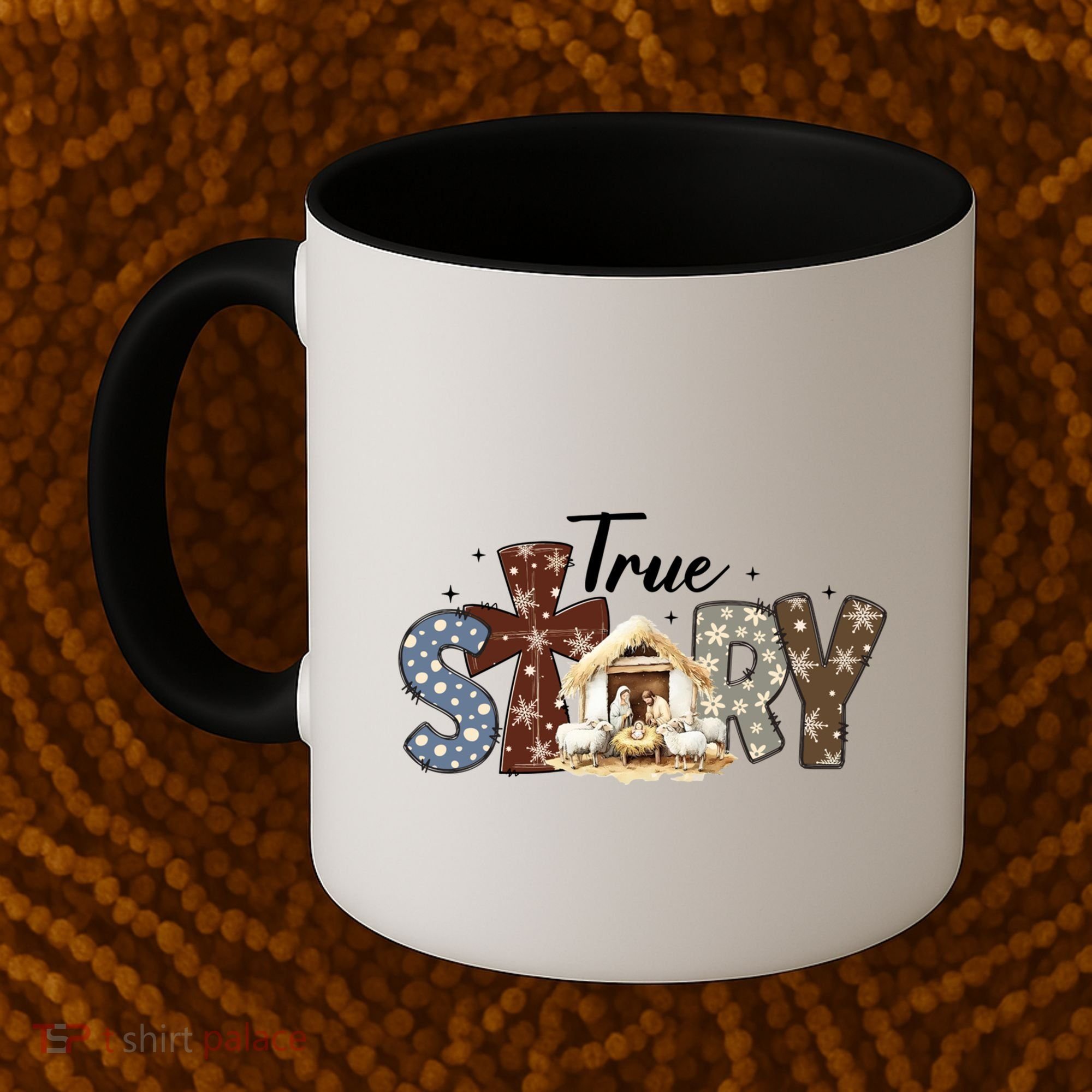 True Story Nativity Christmas Jesus Faith Based Christmas Gift Coffee Mug
