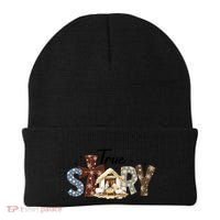 True Story Nativity Christmas Jesus Faith Based Christmas Gift Beanie thumb 0