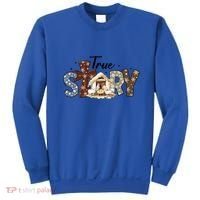 True Story Nativity Christmas Jesus Faith Based Christmas Gift Sweatshirt thumb 0