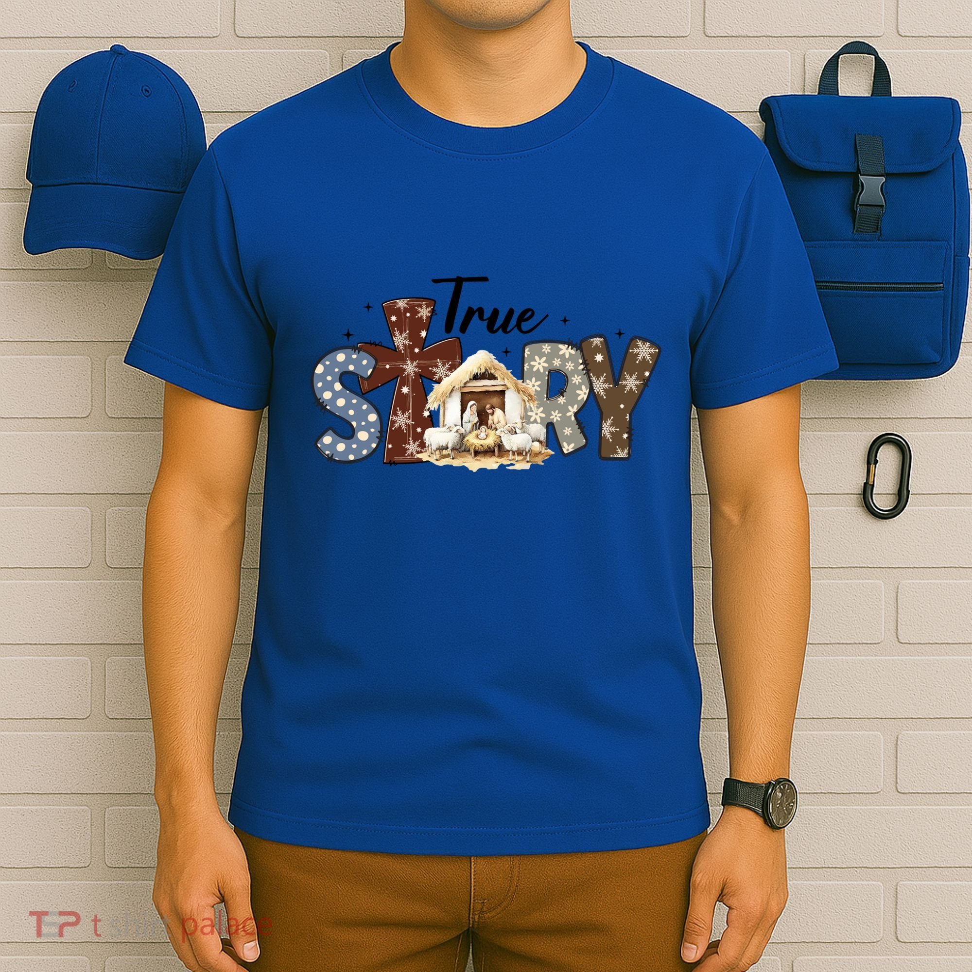 True Story Nativity Christmas Jesus Faith Based Christmas Gift T-Shirt