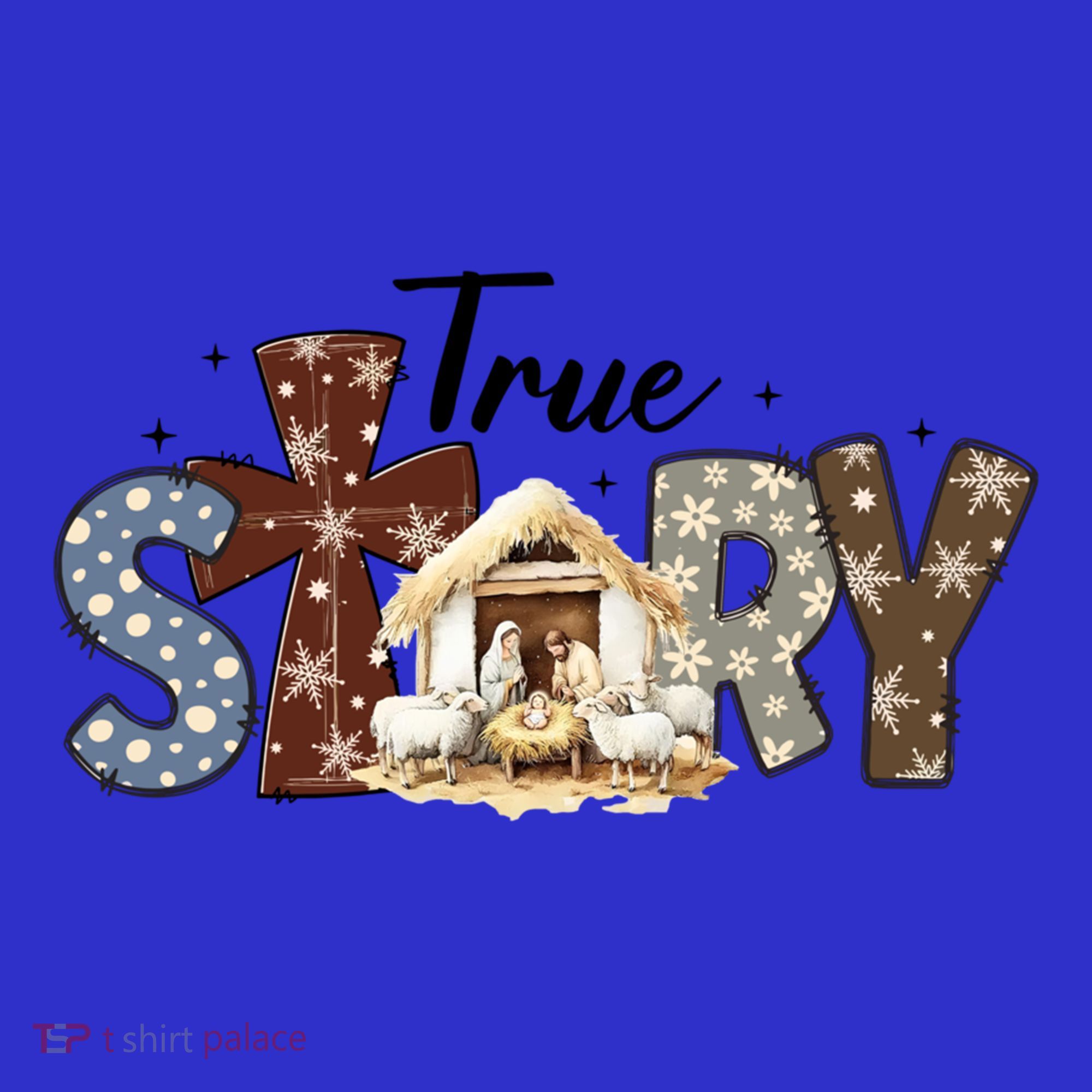True Story Nativity Christmas Jesus Faith Based Christmas Gift Women's Tank Top