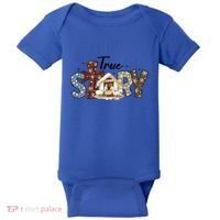 True Story Nativity Christmas Jesus Faith Based Christmas Gift Baby Bodysuit thumb 0