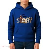 True Story Nativity Christmas Jesus Faith Based Christmas Gift Kids Hoodie thumb 4