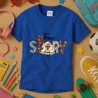 True Story Nativity Christmas Jesus Faith Based Christmas Gift Kids T-Shirt thumb 3
