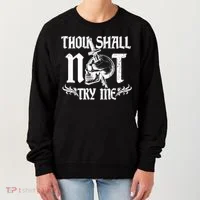Thou Shall Not Try Me Women's Sweatshirt thumb 0
