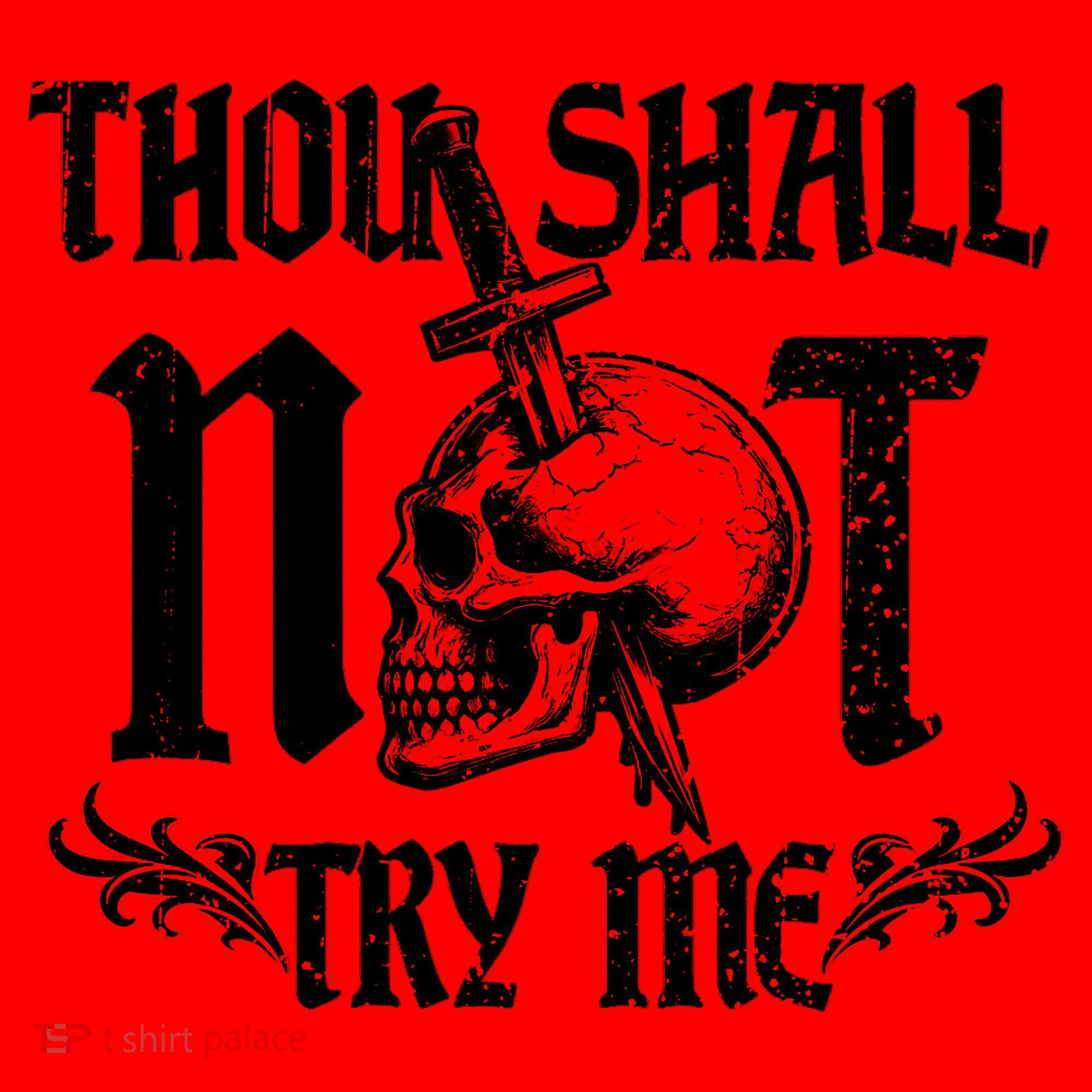 Thou Shall Not Try Me Santa Hat