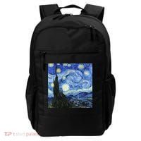 The Starry Night By Vincent Van Gogh Backpack thumb 0