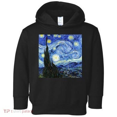 The Starry Night By Vincent Van Gogh Toddler Hoodie