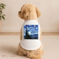 The Starry Night By Vincent Van Gogh Doggie Tank thumb 2