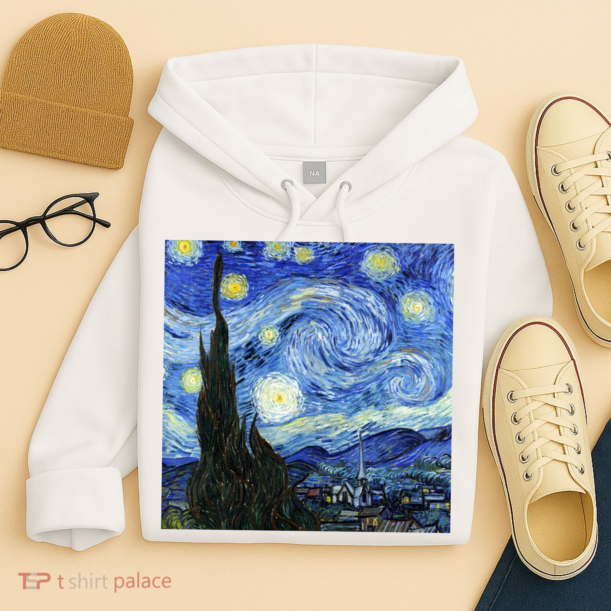 The Starry Night By Vincent Van Gogh Hoodie