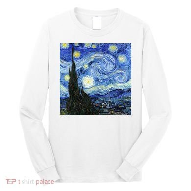 The Starry Night By Vincent Van Gogh Long Sleeve Shirt