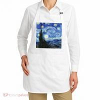 The Starry Night By Vincent Van Gogh Apron thumb 2