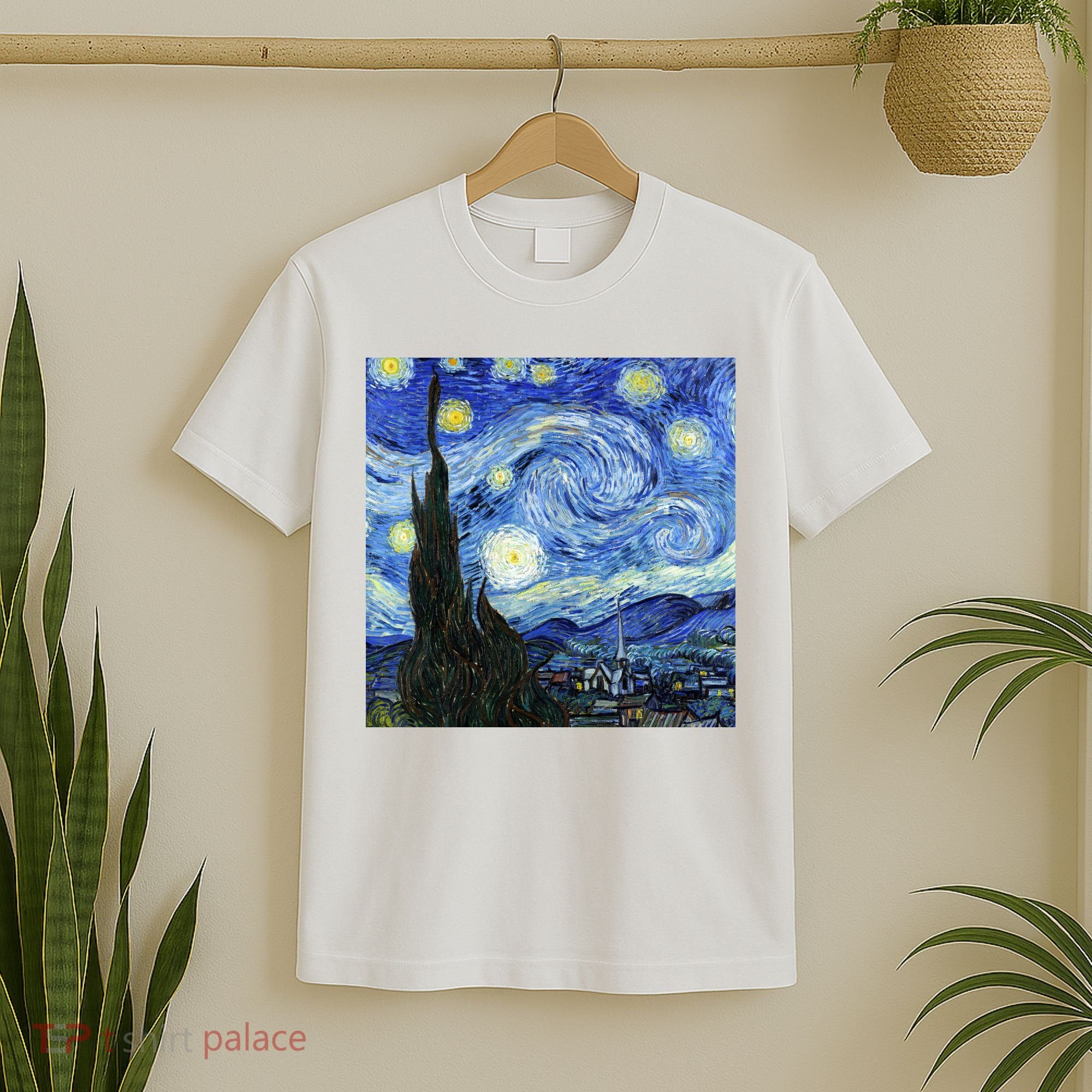 The Starry Night By Vincent Van Gogh T-Shirt