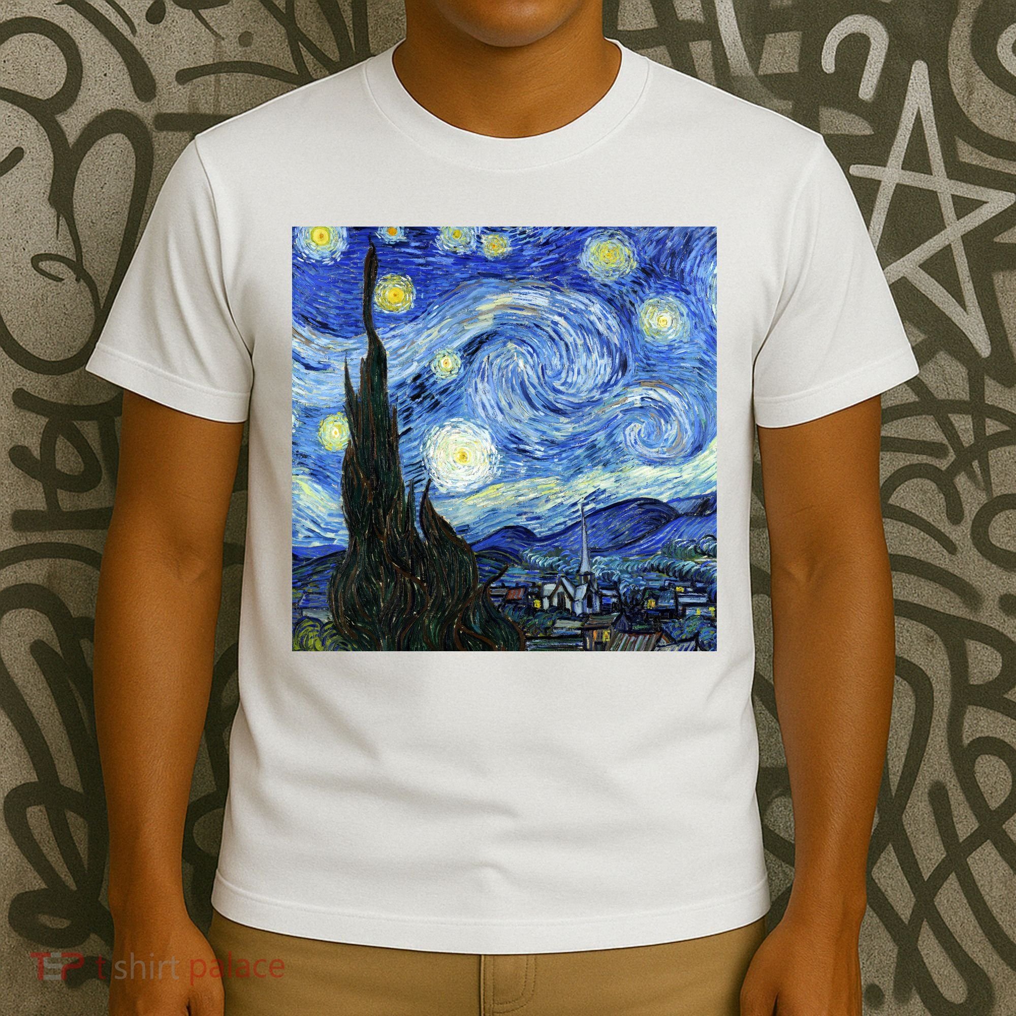 The Starry Night By Vincent Van Gogh T-Shirt