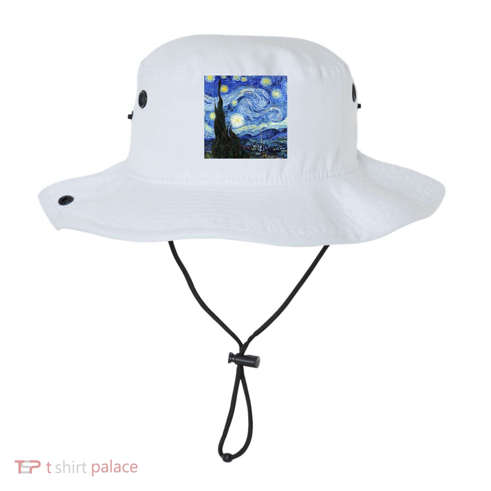 The Starry Night By Vincent Van Gogh Bucket Hat