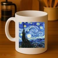 The Starry Night By Vincent Van Gogh Coffee Mug thumb 4