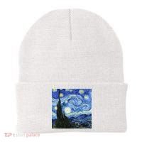 The Starry Night By Vincent Van Gogh Beanie thumb 0