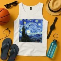 The Starry Night By Vincent Van Gogh Tank Top thumb 4