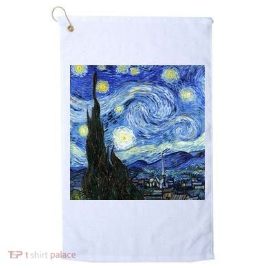 The Starry Night By Vincent Van Gogh Golf Towel